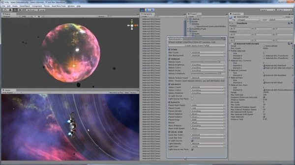 Space Unity - Space Scene Construction Kit - Preview