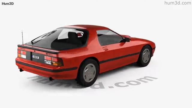 Mazda RX-7 coupe 1985 3D model by Hum3D.com смотреть онлайн
