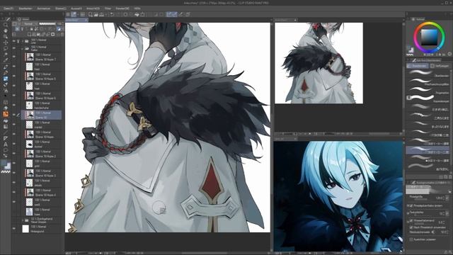 [SPEEDPAINT] Arlecchino Genshin Impact - Clip Studio Paint Drawing Process/ Time-Lapse смотреть онлайн