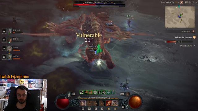 Diablo 4 Server Slam: Deathless Ashava (Barbarian) смотреть онлайн