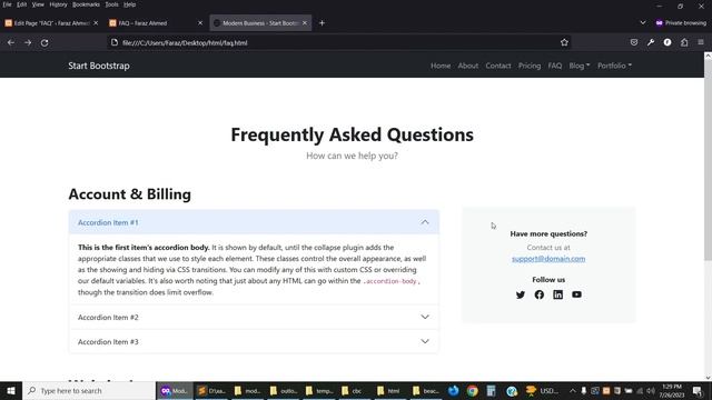 WordPress Theme Development using WPBakery Page Builder #26: FAQ Page Part 1 смотреть онлайн