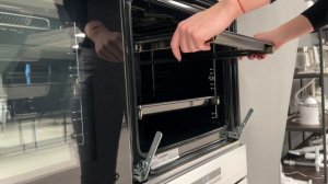 Haier i-Cook/как почистить духовку/снимаем дверь, проволочные и телескопические направляющие