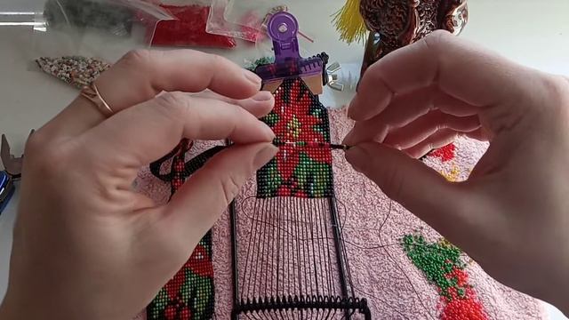 плетение БИСЕРОМ в технике ткачество/ГЕРДАН смотреть онлайн