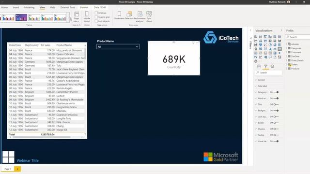 Microsoft Power BI Workshop 2 *Reporting, themes, buttons and bookmarks // How to use Power BI* смотреть онлайн
