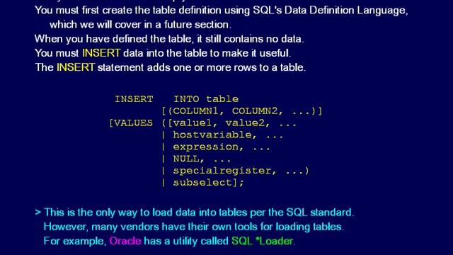SQL 025 INSERT Syntax or How can I add data? смотреть онлайн
