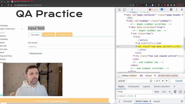 Все способы использования CSS селектора в автоматизации тестирования смотреть онлайн