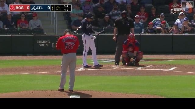 Freddie Freeman HILARIOUS Mic'd Up during Braves-Red Sox Spring Training Game! | Game Highlights смотреть онлайн