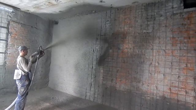 Торкрет, технология мокрого торкретирования. Торкретирование кирпичной кладки.