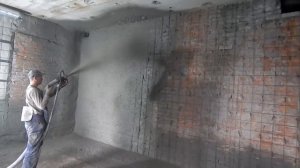 Торкрет, технология мокрого торкретирования. Торкретирование кирпичной кладки.