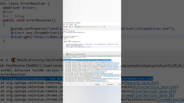 To Resolve this error java.lang.IllegalStateException: The path to the driver executable must be... смотреть онлайн