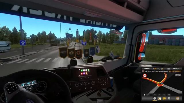 Euro Truck Simulator 2 ProMods #3 (Ford F Max Mod) смотреть онлайн