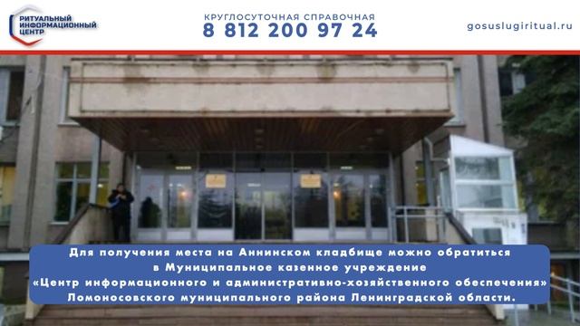 Аннинское кладбище Ломоносовский район Ленинградской области