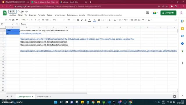 BOT en Telegram con Google Sheets Parte 1 смотреть онлайн