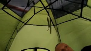 Палатка полуавтомат Norfin HAKE 4  сборка разборка