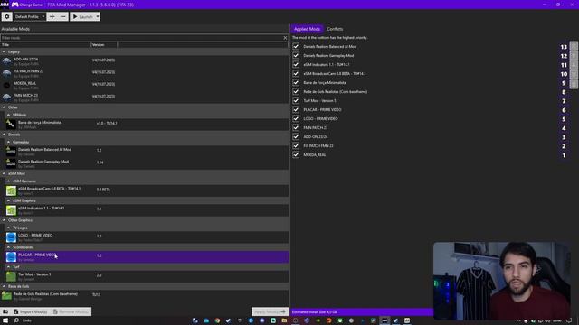 A MELHOR COMBINAÇÃO DE MOD COM O PATCH FIFAMANIA - FIFA 23 смотреть онлайн