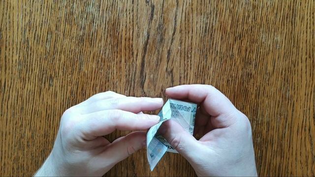 Оригами "Прыгающая Лягушка", из бумажных денег. Origami "Jumping Frog", from paper money. смотреть онлайн