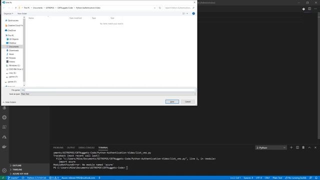 Authenticating to Azure Using Python смотреть онлайн