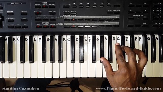 How to Play the C Sharp Major Chord - C# - on Piano and Keyboard смотреть онлайн