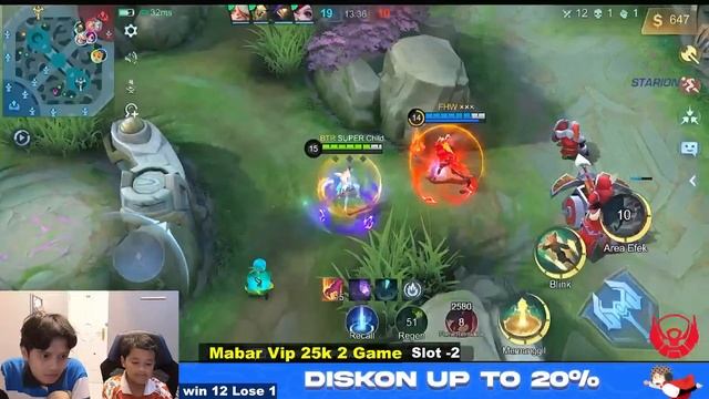 Ranked Mode Win Pakai Jungler + Mabar Vip Full Mpv