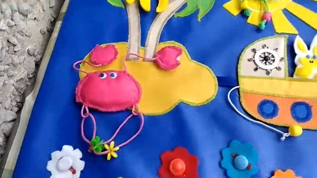 Развивающий коврик для детей своими руками. смотреть онлайн