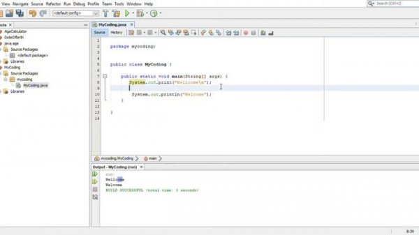 How to write your first program in java with NetBeans IDE