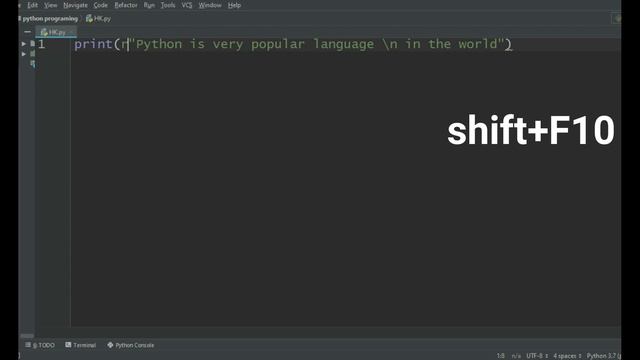 How print Escape Sequence As a Normal Text with python programming (section #6) смотреть онлайн