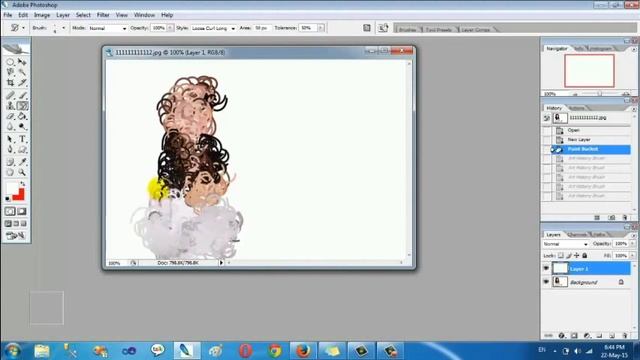PS09/B Learn Basics of Adobe PS Tutorial - Art History Brush Tool In Photoshop смотреть онлайн