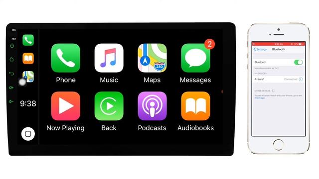 A-Sure K42 Wireless Carplay & Android Auto Connection смотреть онлайн