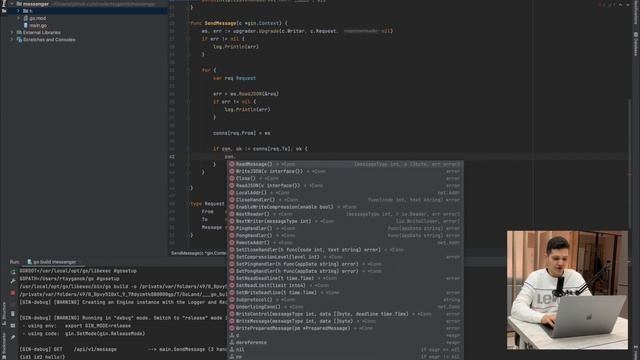 Creating Realtime Messenger / Chat. WebSocket & Golang смотреть онлайн