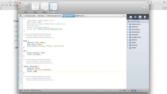 Contact Form HTML Tutorial: How To Create Simple Contact Form смотреть онлайн