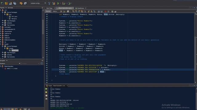 Computer Programming 1(How to Create Basic Operation Java Scanner Netbeans 8.2 ) смотреть онлайн