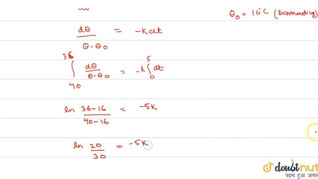 The temperature of a body falls from `40^()C` to `36()C` in 5 minutes when placed in a surrounin... смотреть онлайн