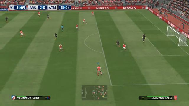 Atletico Madrid vs Arsenal PES 2017 Full Maatch - Gameplay (PS4) HD смотреть онлайн
