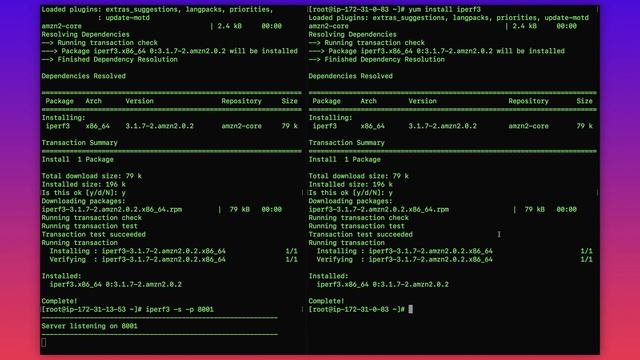 How do I benchmark network throughput between Amazon EC2 Linux instances in the same VPC? смотреть онлайн