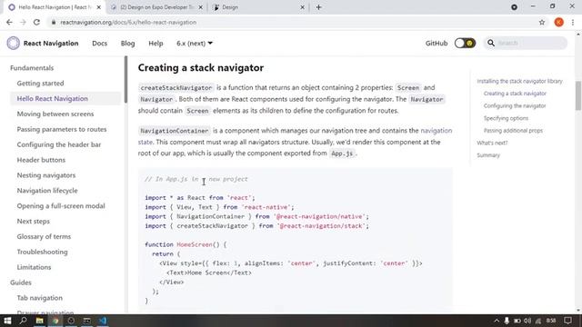 6. React Native Navigation Stack смотреть онлайн