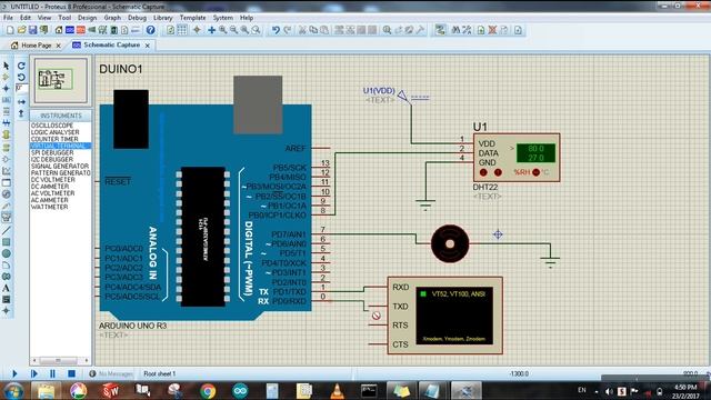 Arduino controlled Automated Humidity controller in Proteus! DHT 22 and Fan(motor) - tutorial # 24 смотреть онлайн