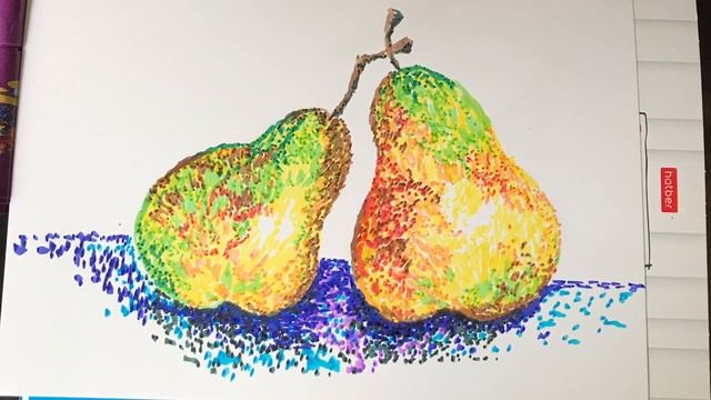 Рисование в стиле пуантилизма смотреть онлайн