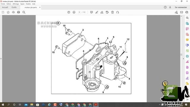 JCB Engine 444 Parts Manual DIESELMAX ENGINE смотреть онлайн