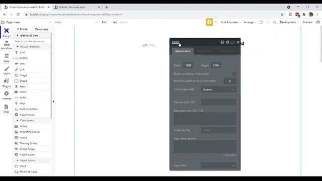Bubble.io for Beginners: Designing pages [1/12] смотреть онлайн
