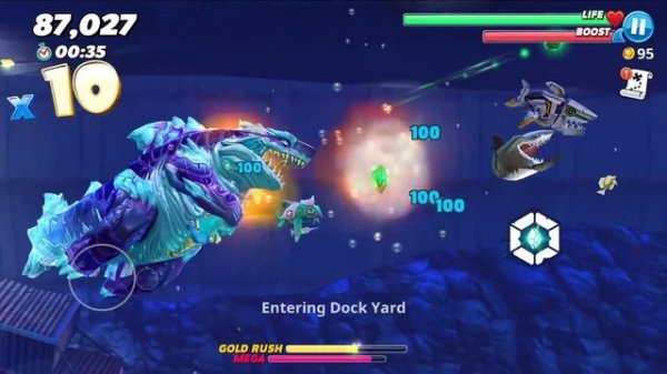 Hungry Shark World - Shin Sharkjira Godzilla vs Colossal Squid Boss Battle - All Sharks Unlocked