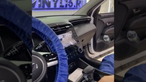Новый Hyundai Tucson - установка камеры с подключением к штатной мультимедиа