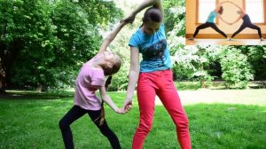 ✬ Йога челлендж на двоих с мамой. Гимнастический челлендж у кого лучше получилось?