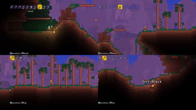 Terraria PS4 split screen 4 friends смотреть онлайн