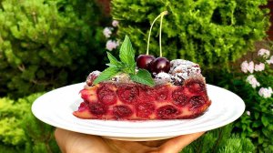 Клафути с вишней семейный французский рецепт.