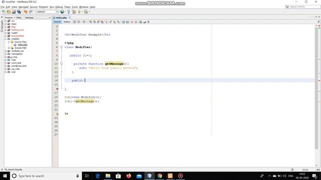 Access Modifier in PHP (Hindi)