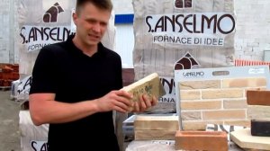Гладкий и рифленый Керамический кирпич S.Anselmo в Минске. Производство Италия