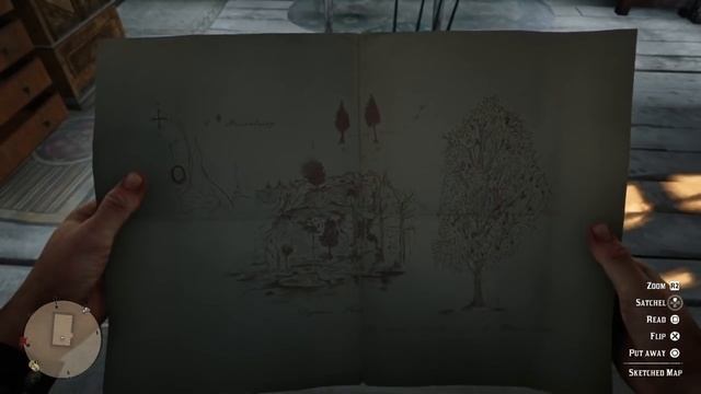 Red Dead Redemption 2 - Sketched Map ? Treasure Location 1xGold Ingot смотреть онлайн