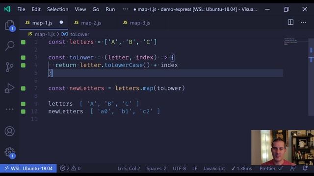 Minute JavaScript - Array's map смотреть онлайн