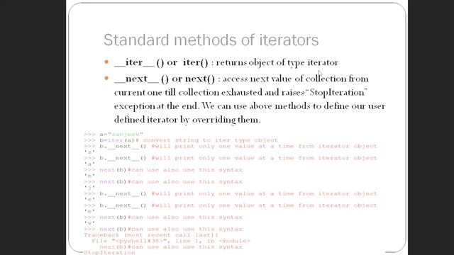 Iterators in python смотреть онлайн