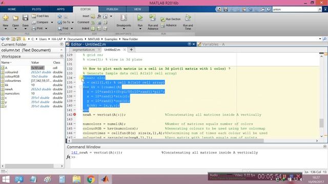 How to use colormap to show different color of each matrix in a cell in a 3D plot?(MATLAB)-P2 смотреть онлайн